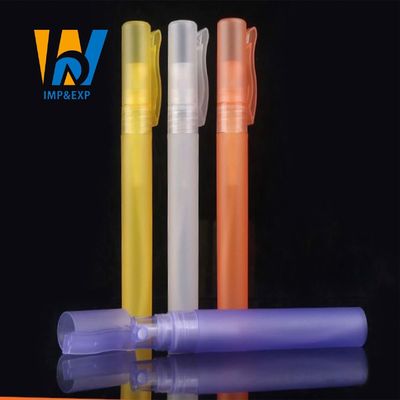 10ml Baru Kedatangan Banyak Warna Penyemprot Plastik Parfum Semprot Botol Parfum Pena Dengan Clip Cap