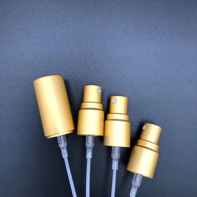 Metal Matt Gold Aluminium Fine Mist Sprayer Pump 20mm 18mm 15mm 13mm